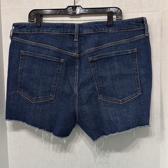 Old Navy Blue High Rise OG Straight Secret Smooth Pockets Plus 3” Shorts Size 18 - Picture 5 of 8